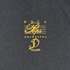 Boca Pops Orchestra T-Shirt Men’s XL Black 50 Years February 2001 Peter Nero