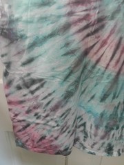 Tie-Dye Cotton t Hamsa Hand painted Graphic Short Sleeve XL T-Shirt L