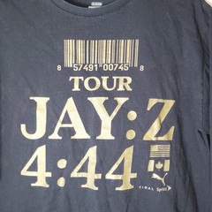 Jay-Z 4:44 Tour Puma Long Sleeve T-Shirt Men’s Black Gold Graphic XL/XG/XG
