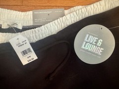 NWT No Comment Plus Relaxed Fit, High Rise Peek-A-Boo Sweatpants, Black Size 2X