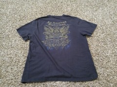 All American Fisherman Mens T Shirt Size L Black Short Sleeve Crewneck Cotton