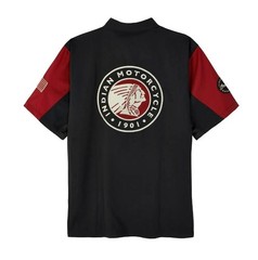 Indian Motorcycle Men’s Headdress Colorblock Shop Shirt Red 2865623