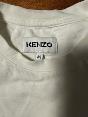 Kenzo Paris Logo T Shirt Medium White Made In Portugal 19×25.5 Designer Tee