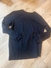 Duluth Trading Co Men’s Longtail XL Slim Dark Blue 100% Cotton Long Sleeve Shirt