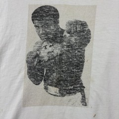Vintage Muhammad Ali T Shirt Mens Large 90s Burnout Grunge Single Stitch USA Tee