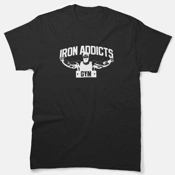 Bodybuilding: Iron Addict Classic T-Shirt, Us Size S-5Xl