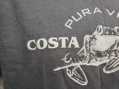 Pura Vida Costa Rica Adult Small Gray TShirt