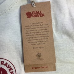 Fjallraven 1960 Logo T-shirt Mens Chalk White Organic Cotton Tee Size XL NWT
