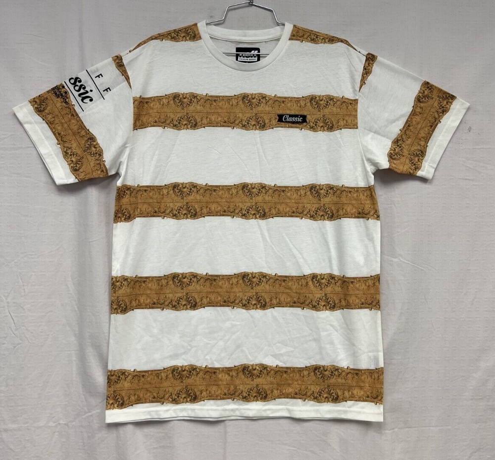 Neff Mens Classic Short Sleeve Crew Neck T-Shirt Casual Tee White Large *NO TAGS