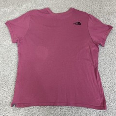 The North Face T Shirt Mens 2XL Pink Logo Short Sleeve Outdoors Hiking Walking