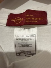 Vintage Hard Rock Cafe T Shirt Adult Small White Nashville Made In UAE