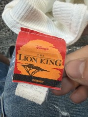 Rare Vintage The Lion King Simba & Nala XL Film Promo Art T Shirt 90s Disney