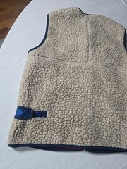 KAPITAL Vest Boa Fleece Navy Cream Unisex Size XL 4 Pre-owned Made in Japan 0306