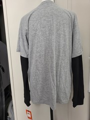 Vintage Nike 6.0 Shirt Unisex XL NWT Gray Black Y2K Double Layer Graphic Tee