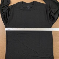 Fresh Mens T-Shirt Black Guatemala Long Sleeve Crew Neck M New