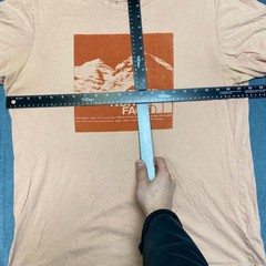 The North Face T-Shirt Mens Large Light Peach Half Dome Graphic Cotton Travel