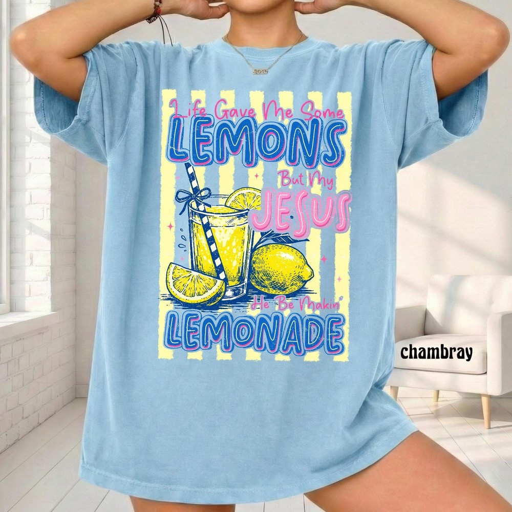 Funny Christian Lemonade Shirt, Jesus Lemons Unisex Religious Gift Tee