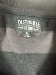 Fasthouse Men’s Striped T Shirt XL Moto