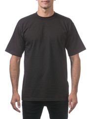 New PRO CLUB Men Heavyweight Plain Crew Neck Short Sleeves T-Shirt