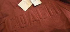 New Coach Men Limited Edition T-shirt Burgandy 2XL See MEASUREMENT.