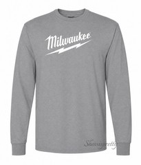 Milwaukee Tool Long-Sleeved Cotton T-Shirt, High-Quality Milwaukee Clothing.