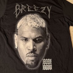 Custom Chris Brown Rhinestone Concert T-shirt Double-Sided Breezy Bowl XX Size L