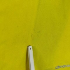Adidas Shirt Mens Medium Yellow Climacool Sportswear Outdoor Athletic logo
