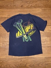 Vintage 90s JNCO Twin Cannon T Shirt Size Medium Thrashed Distressed
