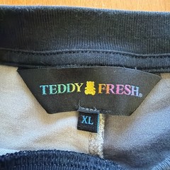 Teddy Fresh Shirt Mens XL Black Grey Sleeve Casual Color Block