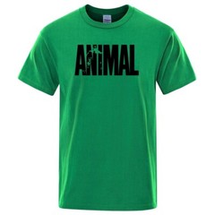 Animal T Shirt Mens Oversized Funny Tee Workout Gym 100% Cotton T-Shirts S -3XL