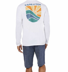 New Hang Ten Men’s Long Sleeve Sun Tee Shirt UPF 50+ Protection Great Gift NWT