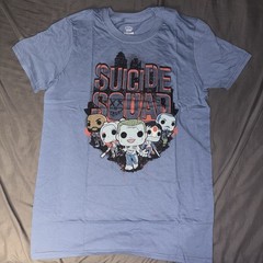 Funko Pop! Tees Suicide Squad DC Comics Blue Graphic Print T-Shirt XS