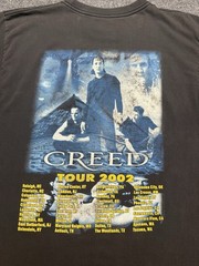 Vintage 90s Creed Band Tour Tee 2002 Faded Graphic T-Shirt L