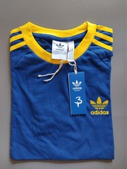 MEN’S ADIDAS ORIGINALS SHORT SLEEVE CREW NECK THREE STRIPE T-SHIRT