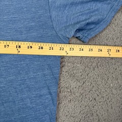 Goodlife Shirt Mens XL Blue Short Sleeve V Neck Tri Blend Soft USA Curve Hem