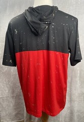 BROOKLYN LAUNDRY Black Red & Gold Foil SELF MADE T Shirt Men’s L Hooded