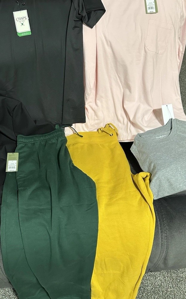 Men’s Size LRG 6 Piece Clothing Bundle All Brand New You Get What You See