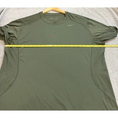 Nike Pro Combat Dri-FIT Shirt Mens XXL Olive Green Fitted Training Sportswear
