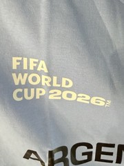 FIFA World Cup 2026 Argentina Blue Graphic Logo Crew Neck T-Shirt Men’s L