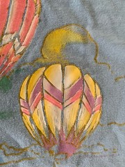 Vtg Laguna Beach California Surfer Graphic T-Shirt M 38-40 90s Hot Air Balloons