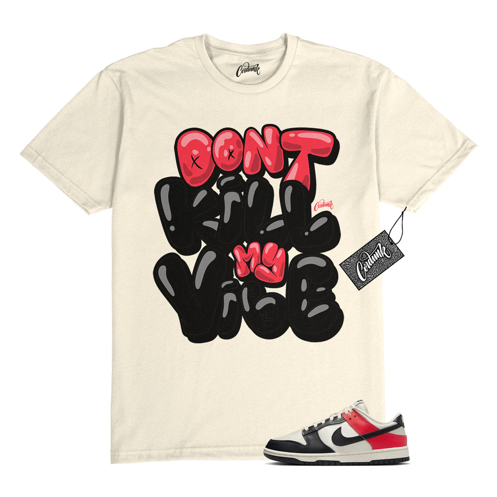 Dunk Bright Crimson Black Toe Pale Ivory Low T Shirt to Match DKMV