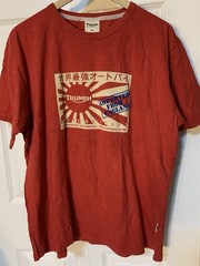 Vintage Triumph Motorcycles Mens Sz XL T-Shirt Red