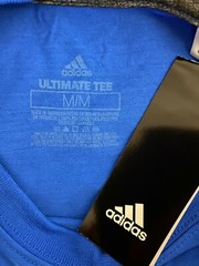 New Adidas Sport Ultimate Tee Graphic Blue T Shirt Size M