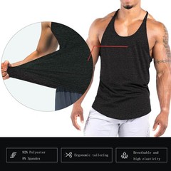 Men’s Workout Stringer Tank Tops Athletic Quick Dry Y-Back Tops Bodybuilding …