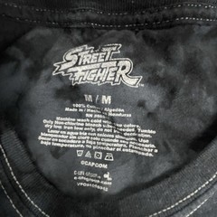 Street Fighter 2 Turbo Shirt Mens Medium Graphic Print Black Tie Dye Video Game
