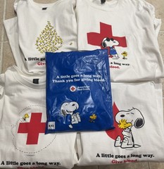 Peanuts American Red Cross Snoopy T-Shirts 2XL COMPLETE SET OF 4