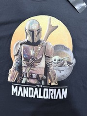 Star Wars The Mandalorian Men’s SIZE L Black T-Shirt Fifth Sun 100% Cotton