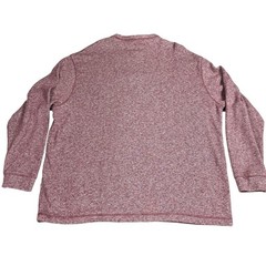 Cremieux XXL Henley Shirt Men’s Long Sleeve Maroon Heather Casual KnitPullover