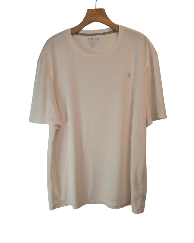 Reel Legends Shirt Freeline Short Sleeve Cream Beach Fishing Activewear Mens XL
