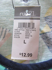 Rue21 Jersey Straight Hem Tank Size Large